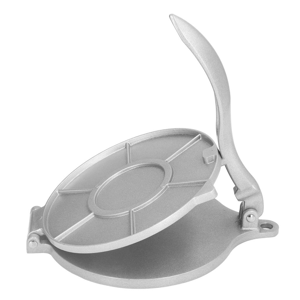 Tortilla Press 7.7in Rust Proof Aluminum Alloy Silver Heavy Duty Quesadilla Maker for Home Pasta Shops