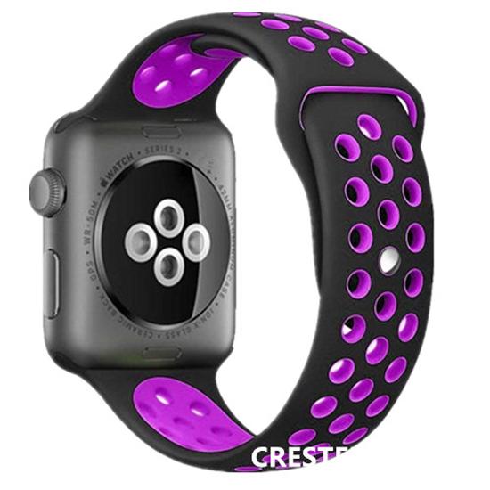 Pulseira de silicone esportiva para Apple Watch Band 42mm/44mm 38mm/40mm Iwatch 5 4 3 Pulseira Cinto Acessórios