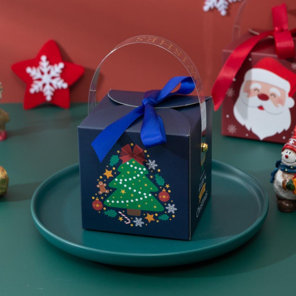 Cookie Candy For Chocolates Little Gift Packaging Candy Box Christmas Paper Bag Xmas Party Favors