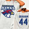2026 Hot Off Campus Briar Hawks Garrett Graham T-shirt Booktok Ice Hockey Jersey Aesthetic Unisex Oversized Summer Cotton Graphic Tee Top