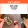 Geometric Multilayer Open Bracelet With Zirconia For Fashion Casual Wear