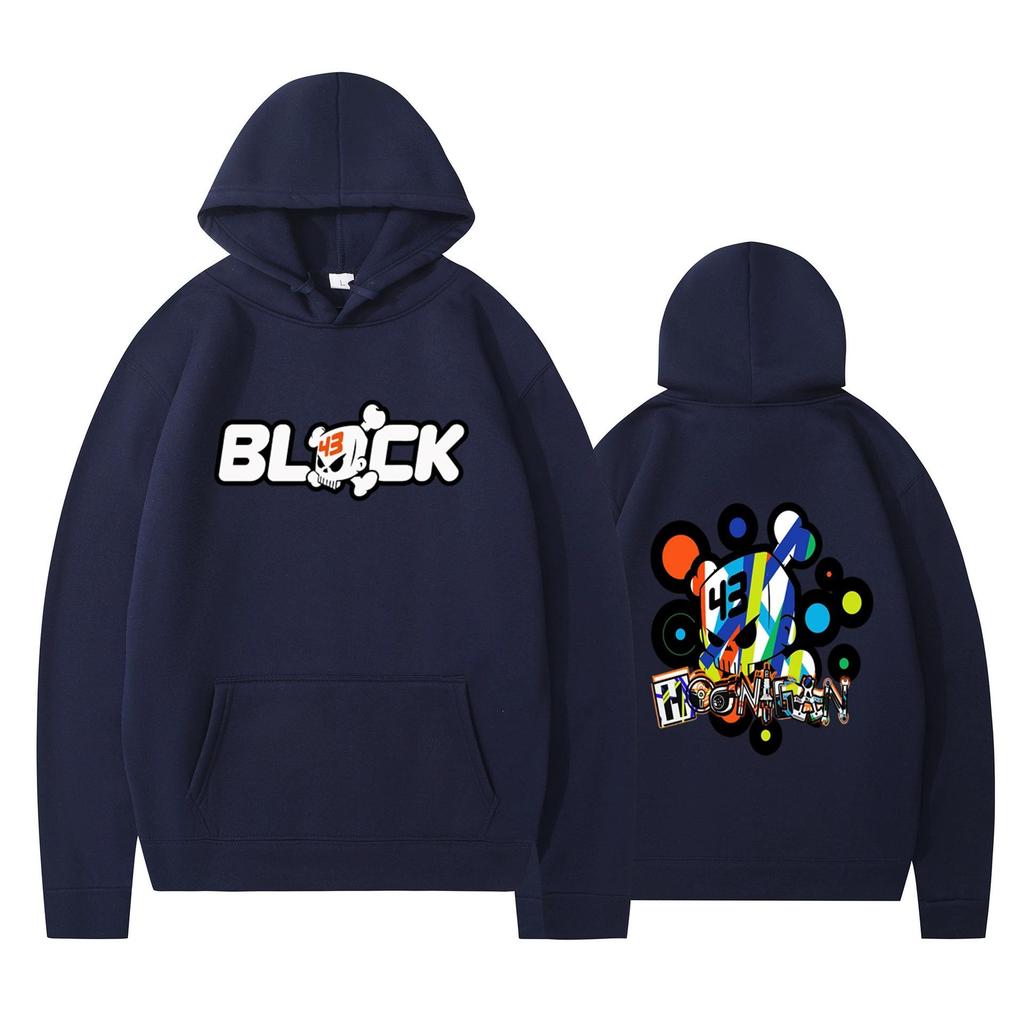 Retro oboustranná mikina s potiskem Ken Block English Cartoon pro muže a ženy