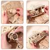 3D Wooden Puzzle Classic Car Model Assembly Retro Vintage Vehicle Toys DIY Educational Building Sets Gifts for Kids Adults