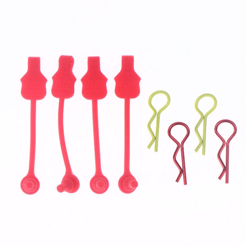 4Pcs For 1/10 1/8 Scale Rc Model Car Arrma Granite Kraton 6S Upgrade Parts Silicone Body Clips Retainer