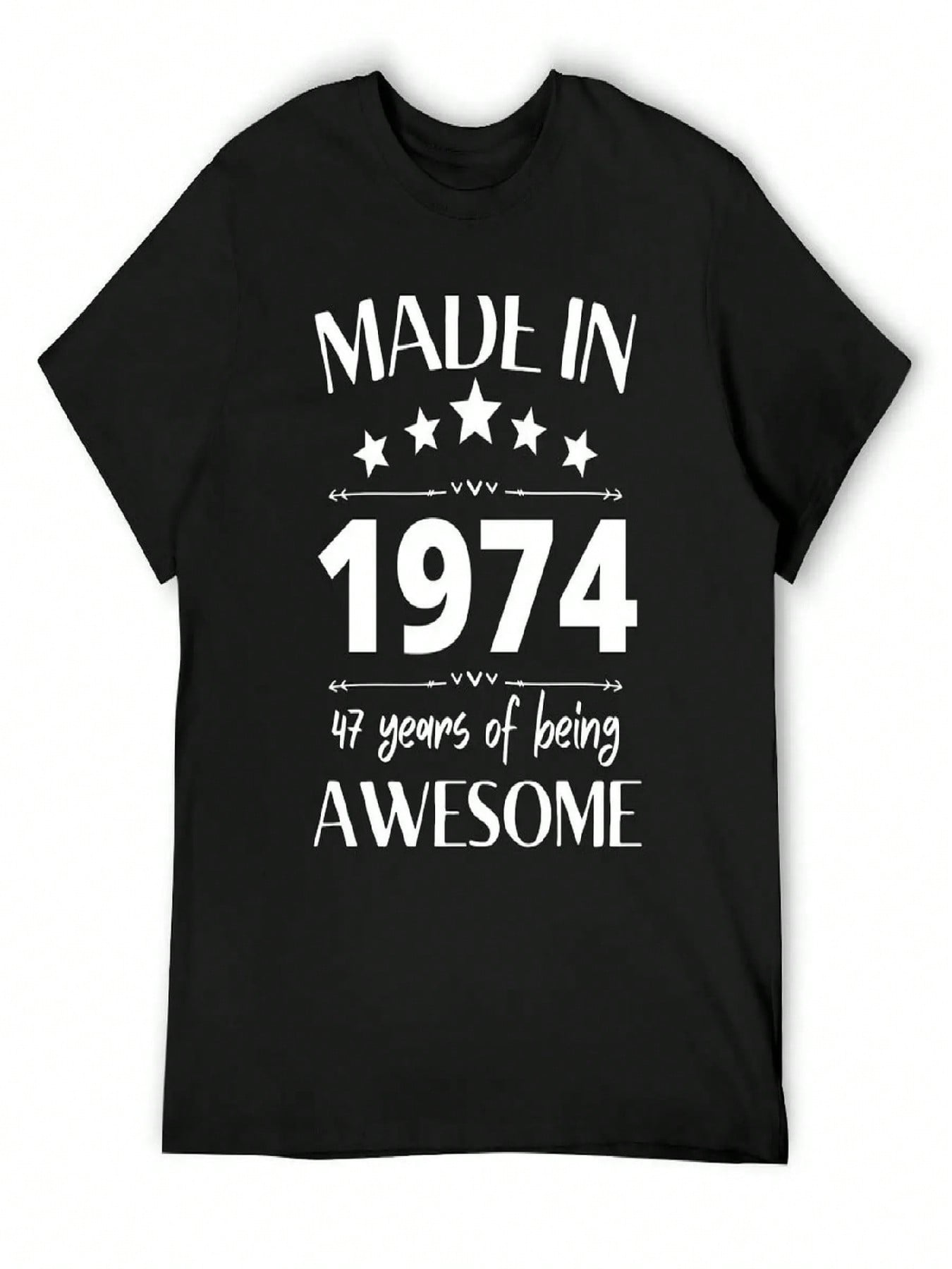 47th Birthday Gift Made In 1974 48 Years Of Being Awesome Funny Gifts Idea T-Shirt Graphic Tee Shirt Graphics Tee Shirts For Men S разноцветный