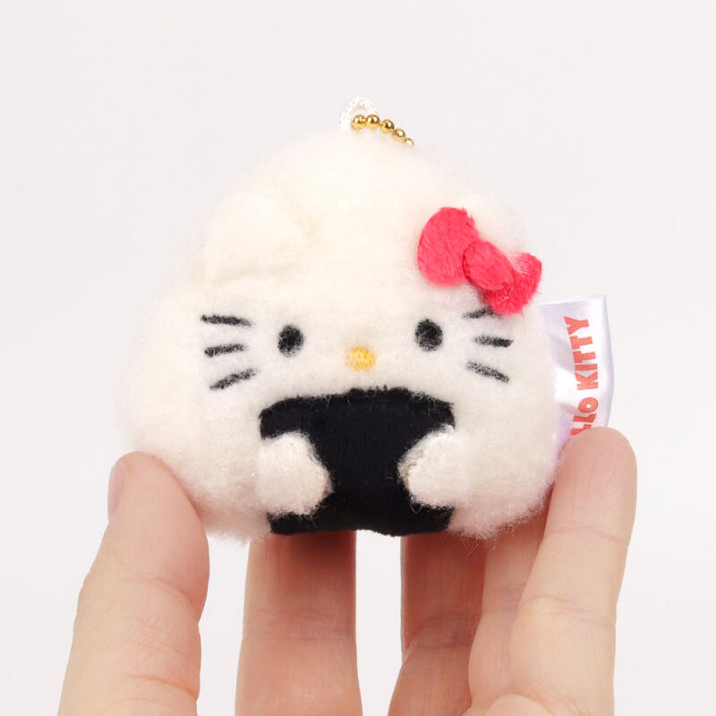 Hello Kitty Triangle Kimbap Ball Chain Keyring