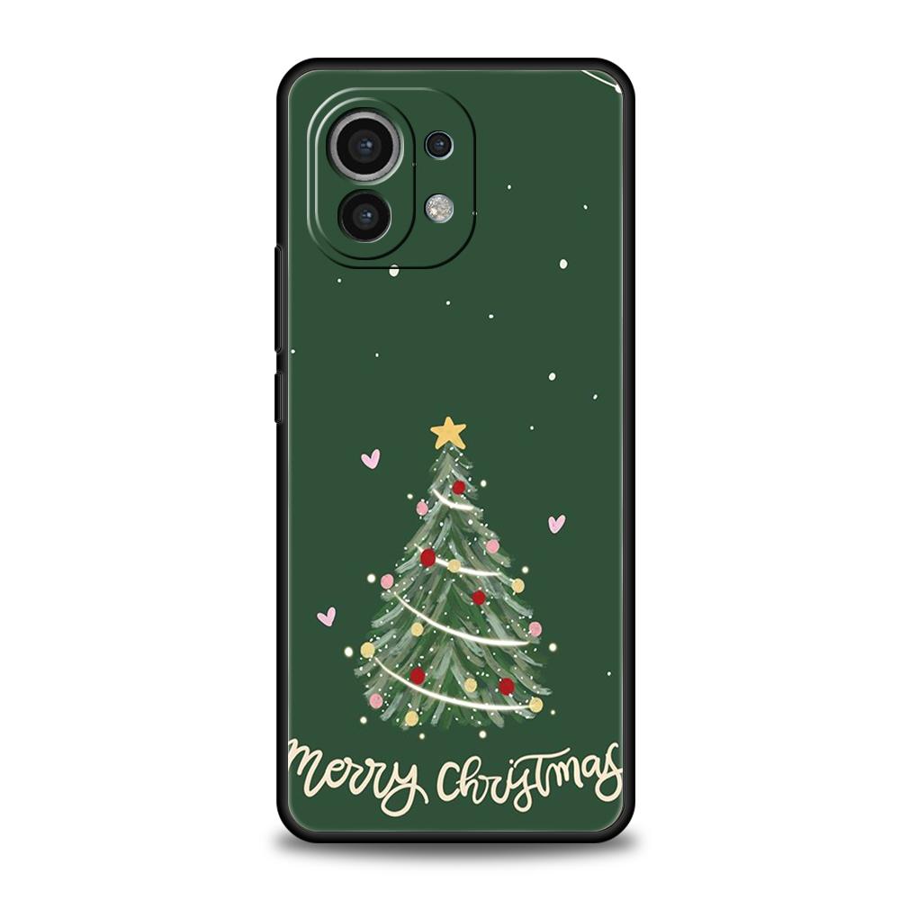 Merry Christmas Tree Phone Case For Xiaomi 15 14 13 12 Lite 14T 13T 12T Pro Poco X7 X6 X5 X4 X3 NFC F7 Ultra F6 Pro Soft Cover