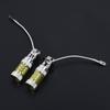 Reliable 2pcs H3 80W 16 LED Car Fog Light Bulb Yellow Color for Trucks