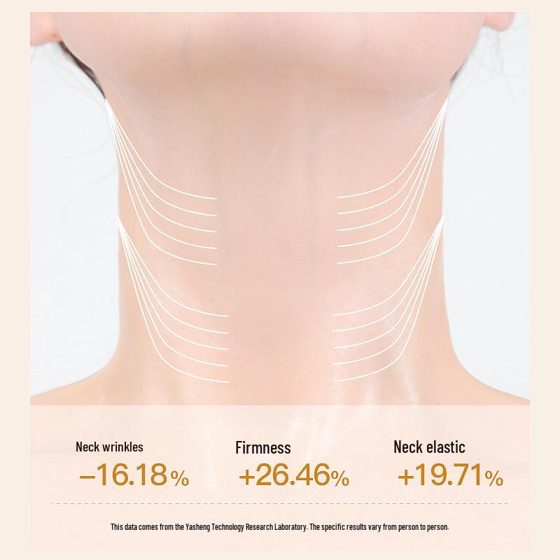 Bibaimei Gold Anti-Aging Neck Mask: Lifts, Hydrates, Moisturizes, Reduces Wrinkles & Fine Lines - 10 Pieces