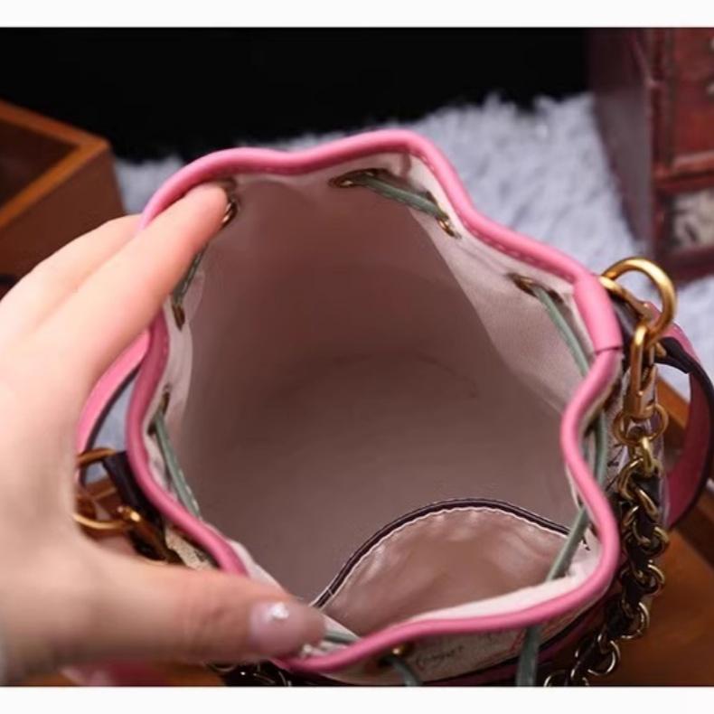 Bucket bag graffiti women's bag large capacity crossbody bucket bag women's single shoulder bucket bag
