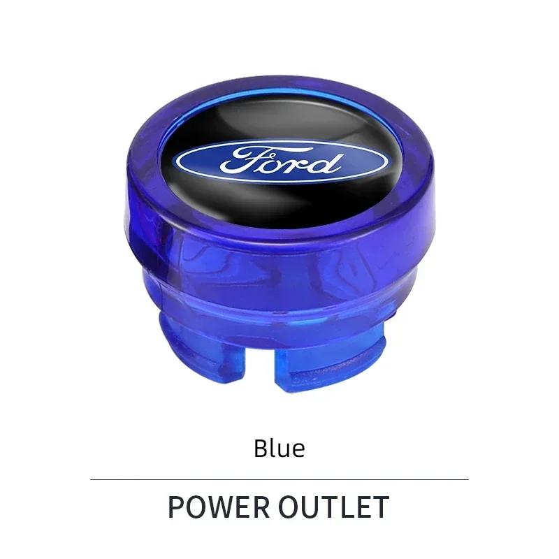 Autoaufkleber 2026 Ford Neu 2025 Heißes Auto Zigarettenanzünderabdeckung Staubschutz Zubehör Für Ford S MAX Ranger Focus Fiesta Mondeo