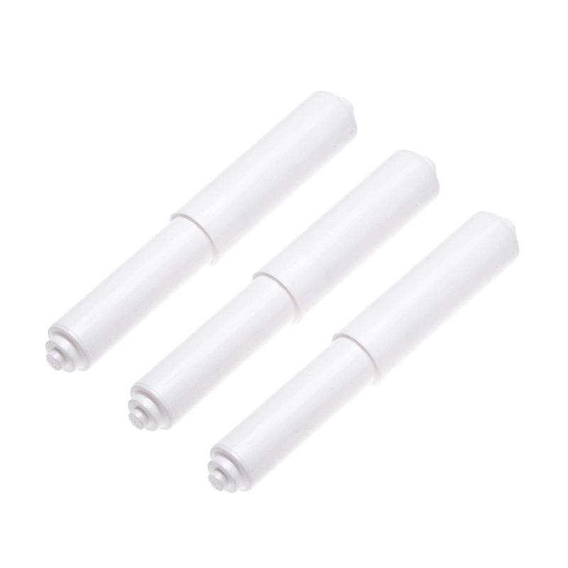 3pcs Toilet Paper Roller Plastic Spring Loaded White Black Toilet Paper Roller Bathroom Paper Holder Replacement Tool 1 белый
