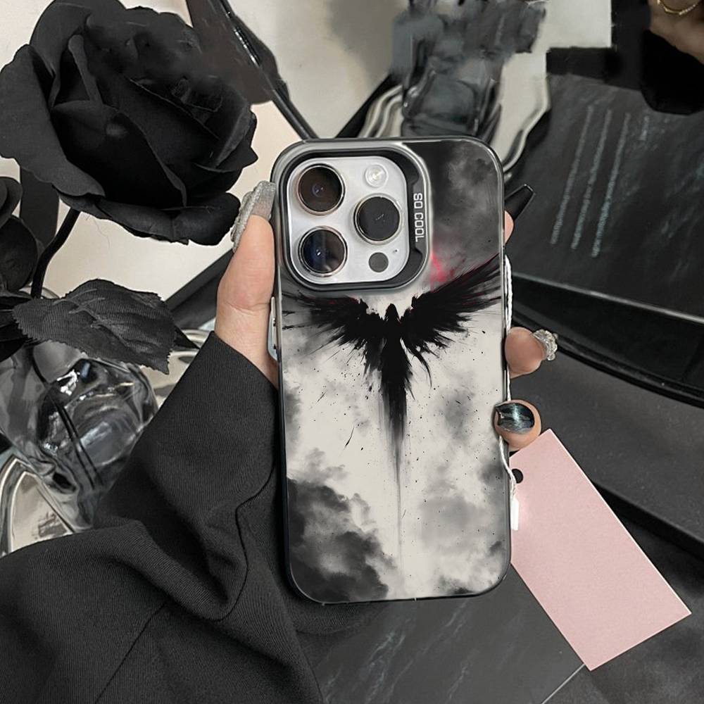 Evil Wings-Angel Wings  Phone Case For iPhone 17,16,15,14,13,12,Pro MAX Black Matte Shockproof Cover