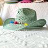 8 Colors Cowboy Straw Hat Hand-Woven Hollow Men'S And Women'S Summer Sun Hat Jazz Straw Hat Western Cowboy Hat Sombrero