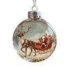 Christmas Ball Ornaments Snow House/Tree/Santa Clear Xmas Ball Hanging Decoration for Holiday Winter Tree Decor