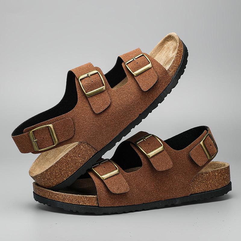 Men's Non-Slip Summer Sandals - Wear-Resistant Driving & Beach Slippers for Outdoor Sports