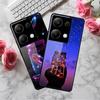 Redmi NOTE 13 PRO 4G Case with Tempered Glass & Aesthetic Color Painting