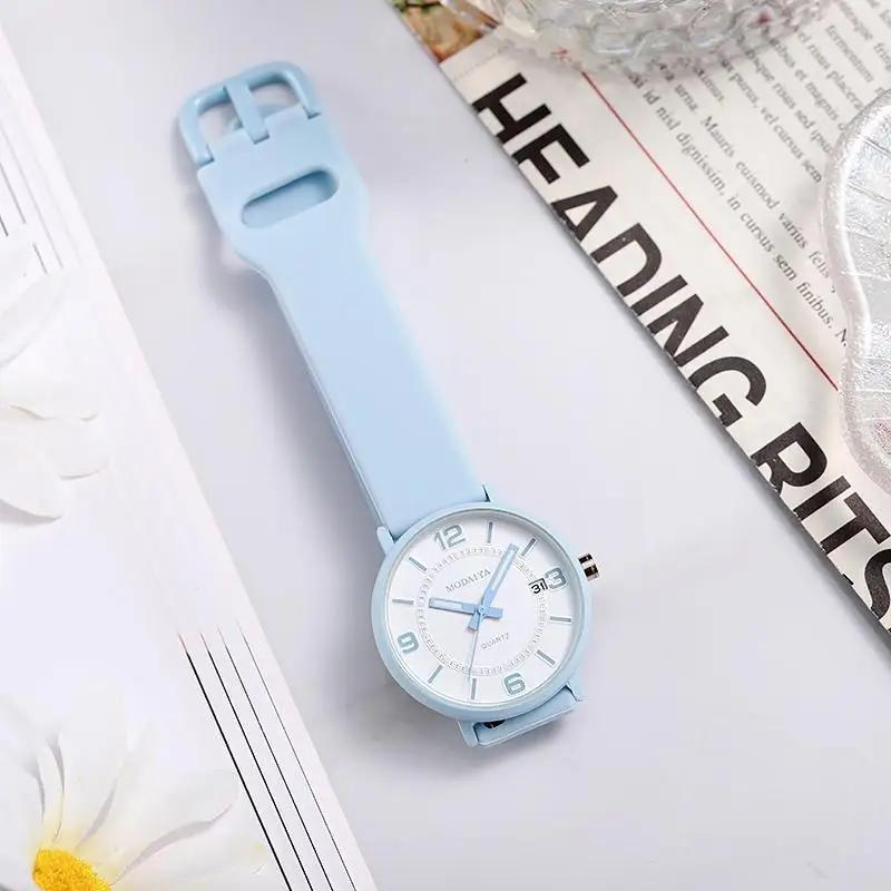 Ceas Digital Simplu Impermeabil pentru Femei Calendar Bandă Silicon Ceas cu Cuarț Ceas de Mână pentru Fete Studente Montre Femme Relogio Feminino