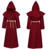Medieval monk robe, monk costume, wizard costume, priest costume, performance costume, Halloween costume
