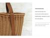 Rattan Woven Handbag - Fruit & Picnic Basket
