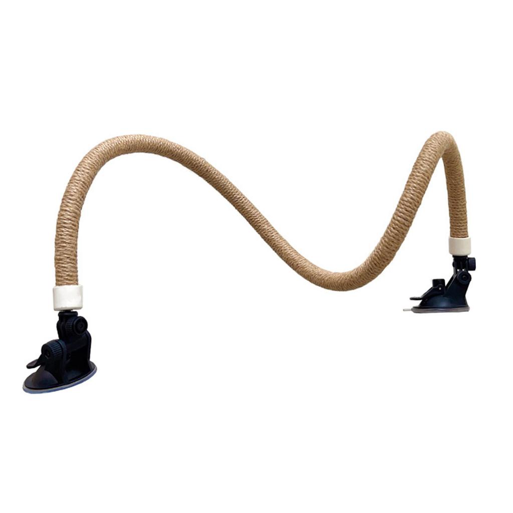 Bird Standing Perch Suction Cup Parrot Bendable Rope Perch Toy for Climbing Grinding Birdcage Accessories Engagement Toy