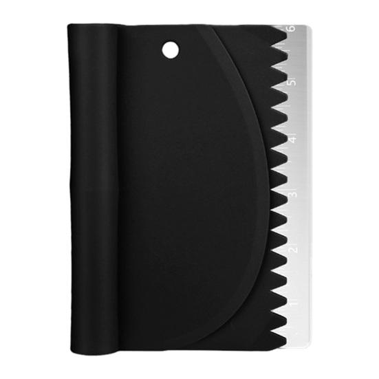 

Stainless Steel Dough Bench Scraper with Scale Pastry Cutter for Baking Bread чорний