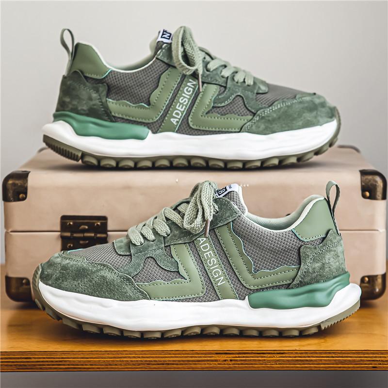 Мужская противоскользящая износостойкая модная повседневная и спортивная обувь с сеткой — фото 9