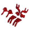 RC Steering Kit Aluminum Alloy C Block Steering Knuckle Rear Axle Carrier Set for ARRMA Typhon 1 10 RC CarRed