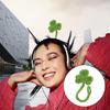 Creative Knitted Crochet Leaf Sprout Data Cable Straps Cute Headphone Accessory