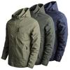 Men's Softshell Jacket Autumn Spring Streetwear Tactical Bomber Windbreaker Jackets Men Hooded Hip-hop Pilot Windproof Coats