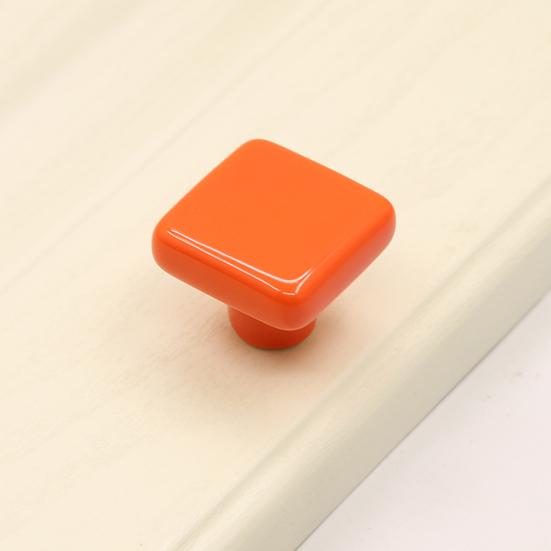 Cabinet Handle Square Ceramic Cabinet Door Pull Solid Structure Easy Installation Handle Knob DIY Furniture Accessories