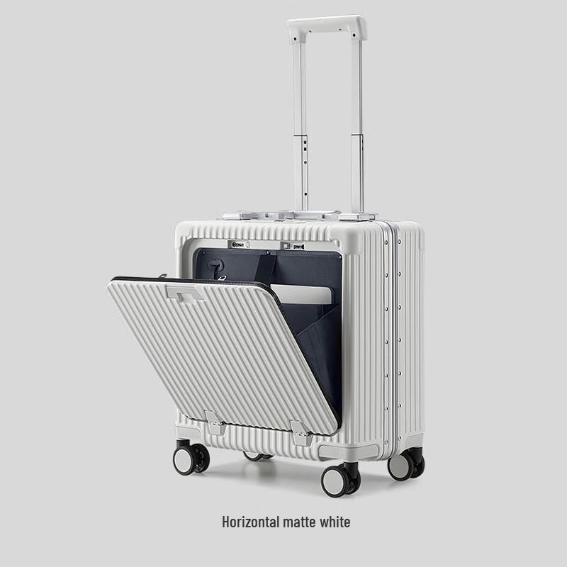 Xiaoyan Front-Opening PC Aluminum Frame Carry-on Luggage 18 inches