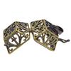 Hollow Magic Box Pendant DIY Necklace Accessories Copper Charms for Decor