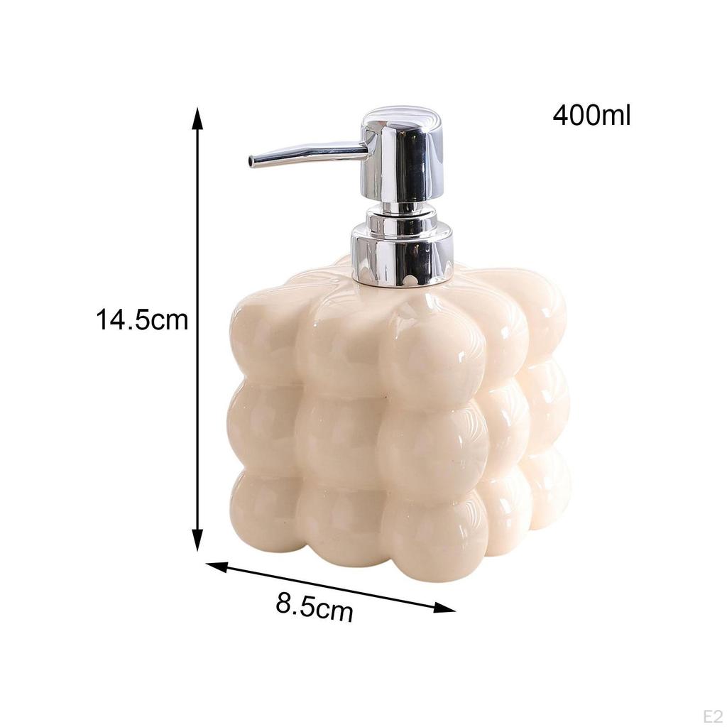 Ceramic Liquid Soap Dispenser Ceramics Bathroom Bottle Empty Pump Lotion