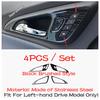 Black Brushed Accessories For Chevrolet Malibu 2016 -  AC Control Panel Door Bowl Head Light Switch Lift Button Cover Trim