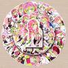 50 Kanroji Mitsuri Graffiti Stickers - Demon Slayer Anime Decor for Water Bottles & Suitcases