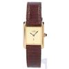 Cartier 1976-1981 925 Must Tank Vermeil SM Mostrador Marfim Corda Manual Relógios de Couro - ouroUsado