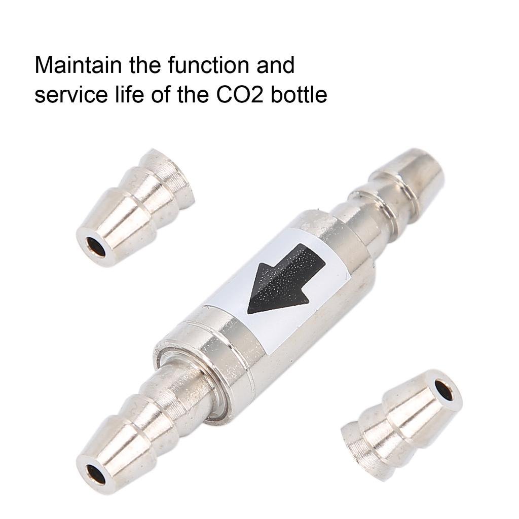 Aquarium Carbon Dioxide Check Valve Stainless Steel CO2 Diffuser NonReturn Check Valve