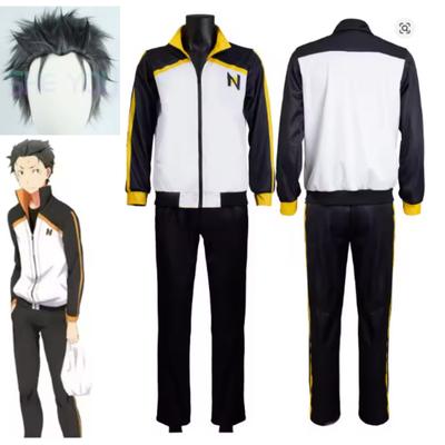Anime Re: Zero Kara Hajimeru Isekai Seikatsu Natsuki Subaru Costume Cosplay Hoodie Set Halloween Party Sportswear Uniform Suit