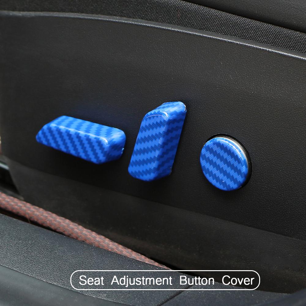 Lot de 6 housses de protection pour bouton de réglage de siège de voiture pour Tesla Model 3 Model 3 2016 2017 2018