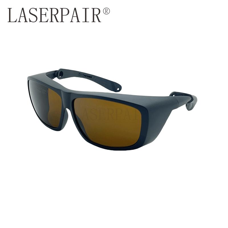 High Protection OD7 Laser Safety Glasses Multi Protective Wavelength 532nm 755nm 808nm 1064nm Eye Protection (Brown,safety glasses)