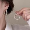 S925 Silver Needle Statement Hoop Earrings - Elegant, Versatile, Lightweight, Simple Luxury for Women