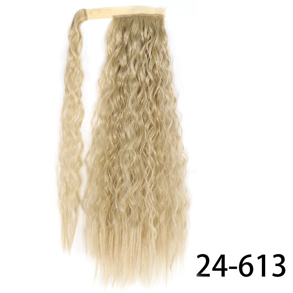 MISS WIG Women Synthetic Long Straight Ponytail Extensions Heat Resistant Hair 22 and 34 Inch Wrap Around Pony Hairpiece for Women