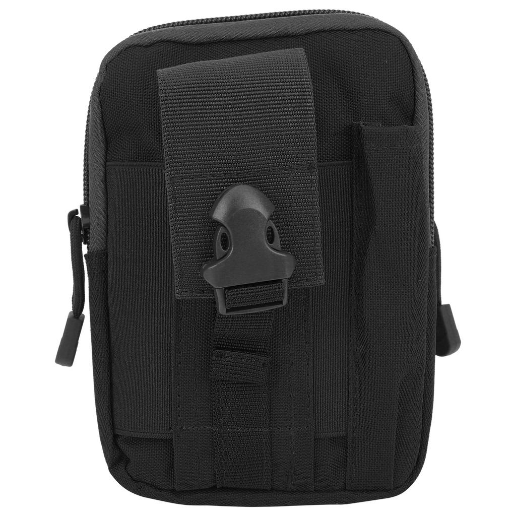 Molle Pouch EDC Belt Waist Bag Outdoor Multipurpose Military Waist Pack with Cell Phone HolderBlack