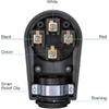 Miady 50AMP RV Replacement Female Plug with Easy Unplug Design, ETL Certified