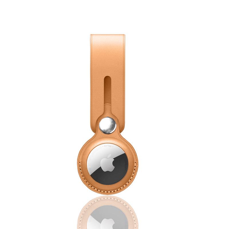 Apple AirTag Pet Tracker Protective Case with PU Leather and Finger Ring Buckle for Elderly - Anti-Lost Device