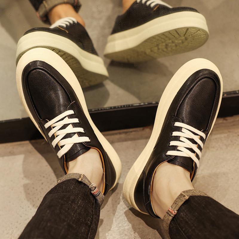 Fashion Men's board shoes Trendy minimalist designer style Youth Outdoor Party Leisure Walking Men's Hot selling Black quality Shoes
