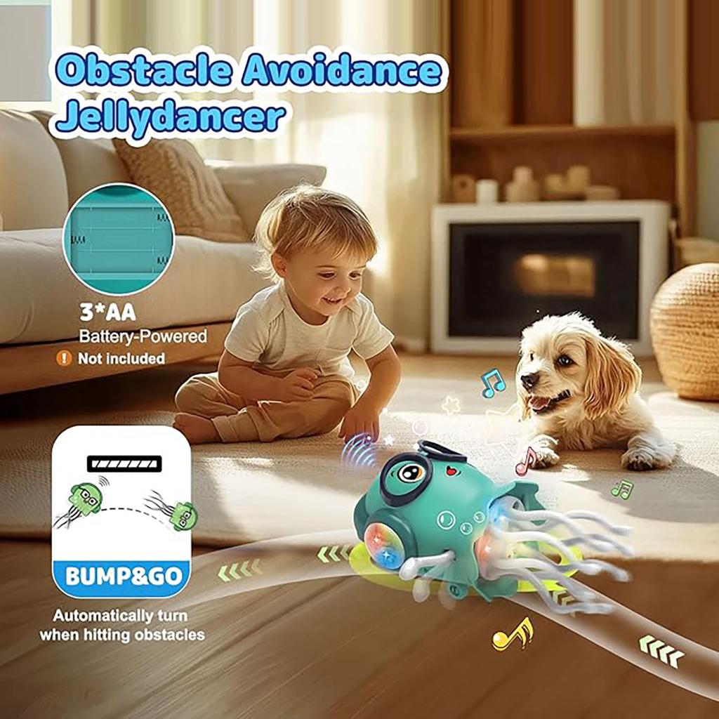 Magical Dancing Octopus Jellyfish Electric Automatic Obstacle Avoidance Octopus Decompression Children'S Toy
