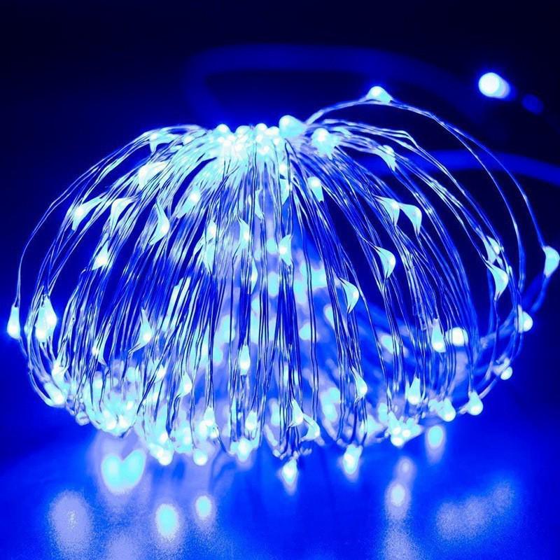 LED Solar Copper Wire String Lights - Colorful, Flashing, Waterproof Outdoor Lights for Courtyard/Balcony, Starry Sky Atmosphere