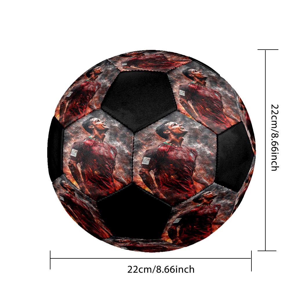Size 5 Printed Football Resistant Outdoor Training Soccer Ball